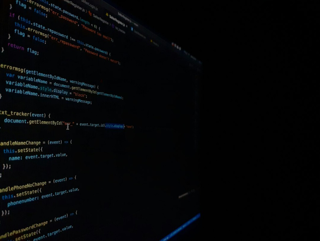 software interface on screen